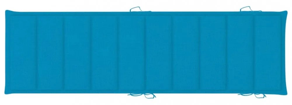 kék oxford szövet napozóágy párna 186 x 58 x 3 cm