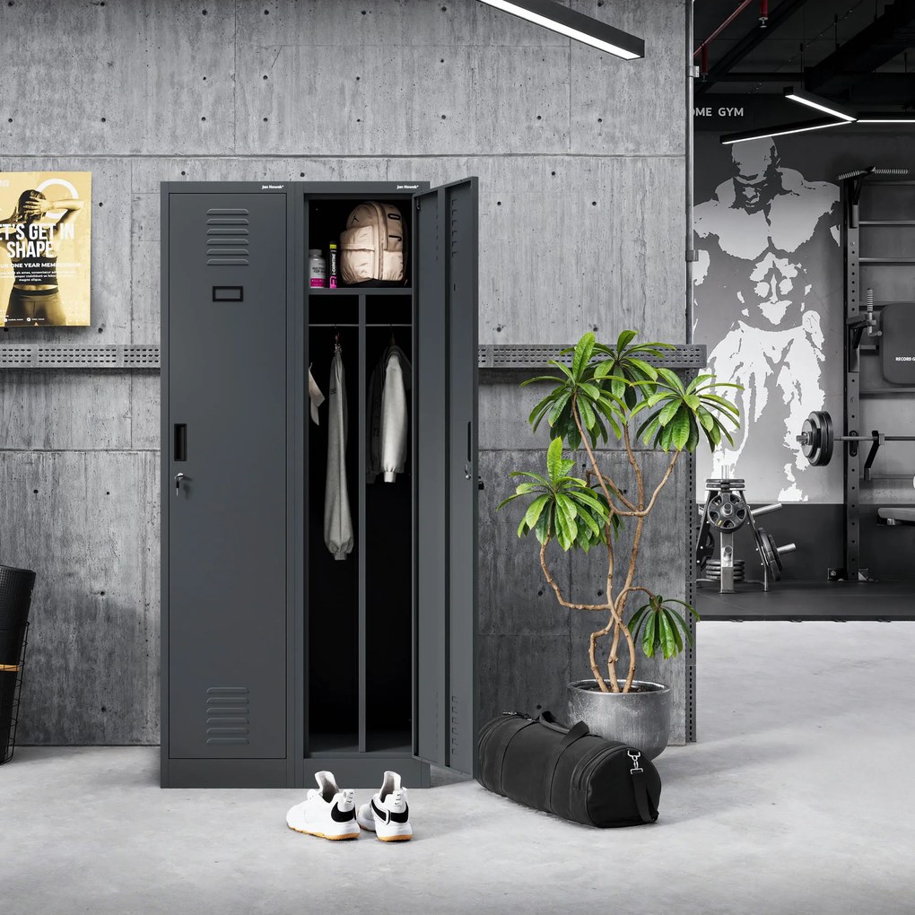 KACPER 1 Plus fém munkavállalói szekrény 400 x 1800 x 500 mm