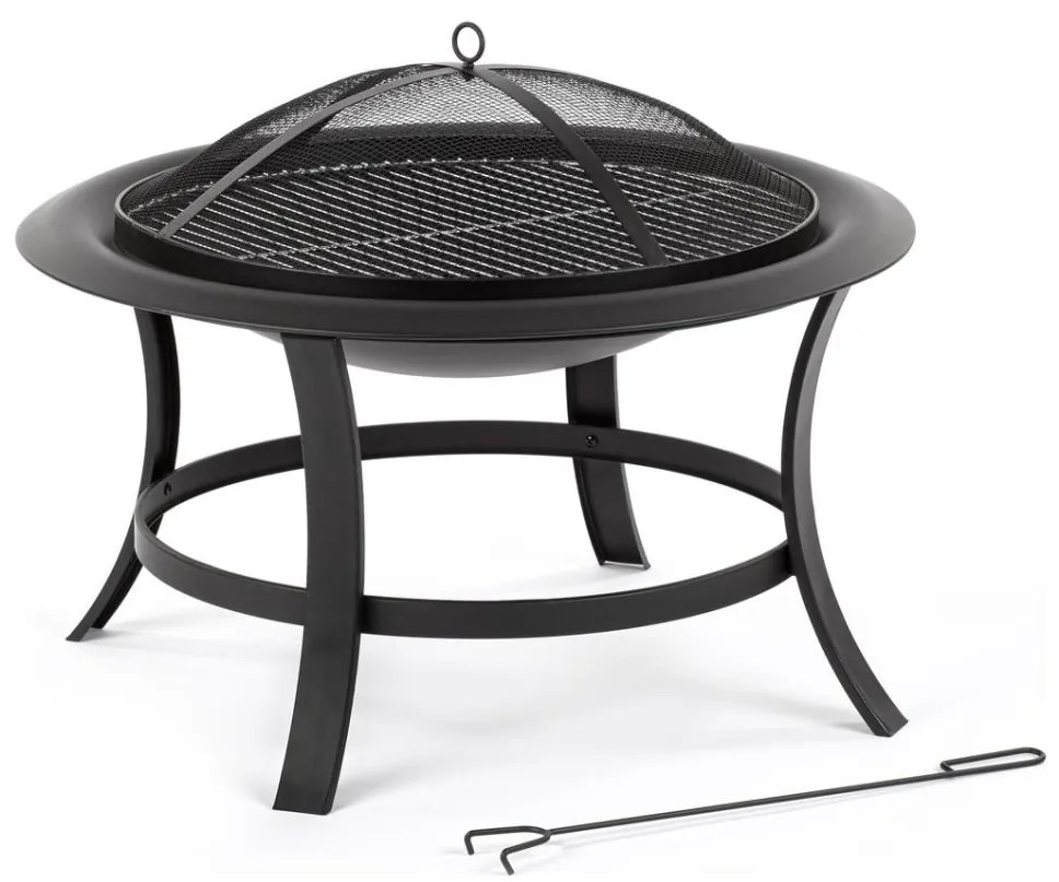 Fieldmann - Hordozható tábortűzgyűrű ráccsal á. 74 cm