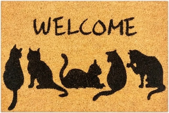 Kókuszdió Lábtörlő macskák MH-03 40 x 60 cm Maan