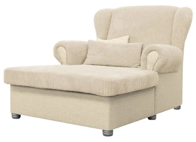 Bézs kordbársony fotel Lord – Ropez