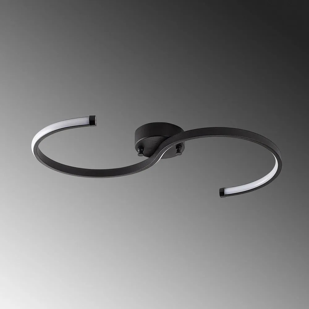 Fekete LED mennyezeti lámpa 25x10 cm Es – Opviq lights