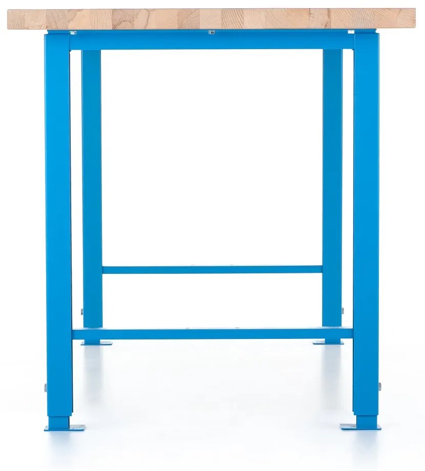 Állítható magasságú műhelyasztal Basic, 170 x 80 cm, kék - ral 5012