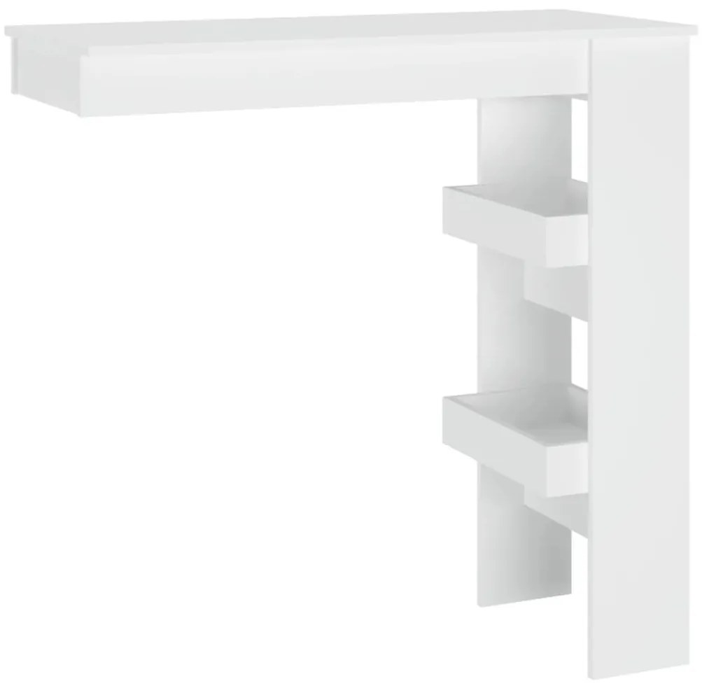 Fehér fatermék fali bárasztal 102 x 45 x 103,5 cm