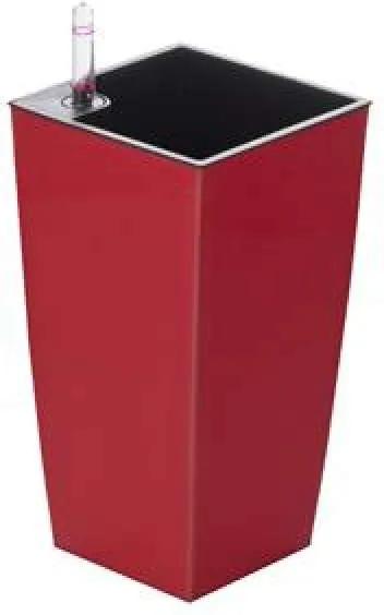 G21 önöntöző kaspó Linea mini 26 cm, piros - (6392471)