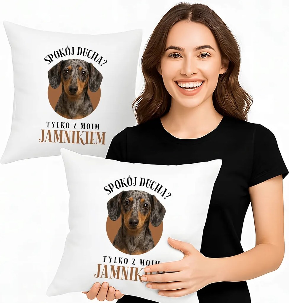 A szellem nyugalma? a tacskómmal Ajándék Párna A Tacskó Tulajdonosának