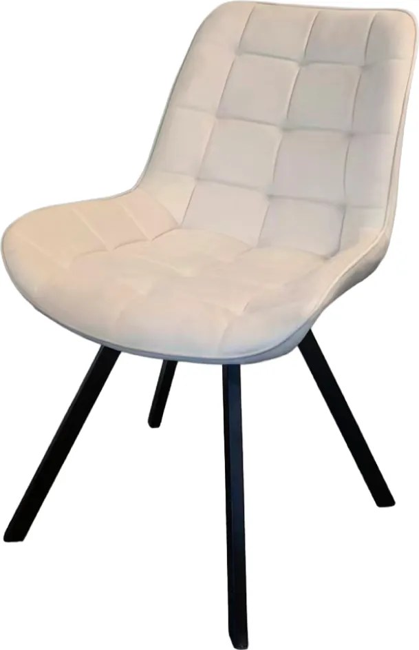 Étkezőszék, bézs Velvet szövet/fekete, SAMIRA