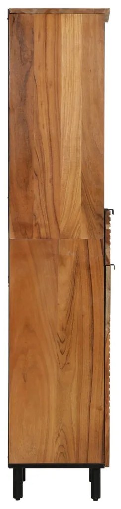 Fürdőszoba Szekrény 38x33x160 cm Tömör Akácfából