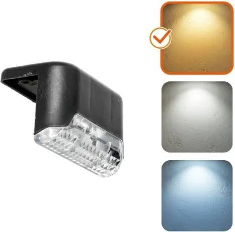 KÉSZLET 8x LED Napelemes lépcsőház világítás LED/0,06W/1,2V 3000K IP44 600 mAh