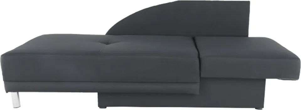 Kinyitható kanapé, szürke-fekete szövet, jobbos, LAUREL