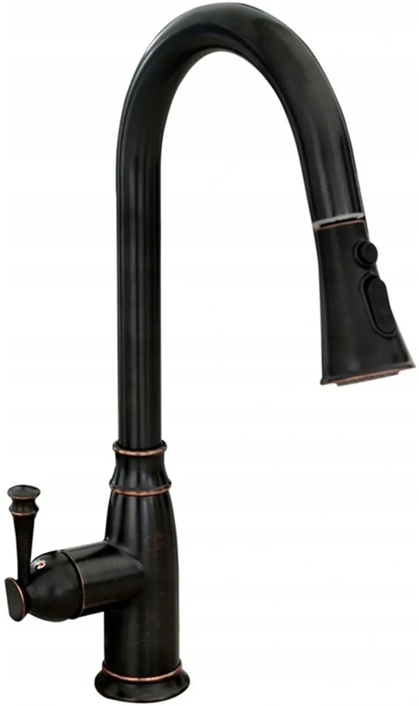 Konyhai csaptelep Rea Deco old high black