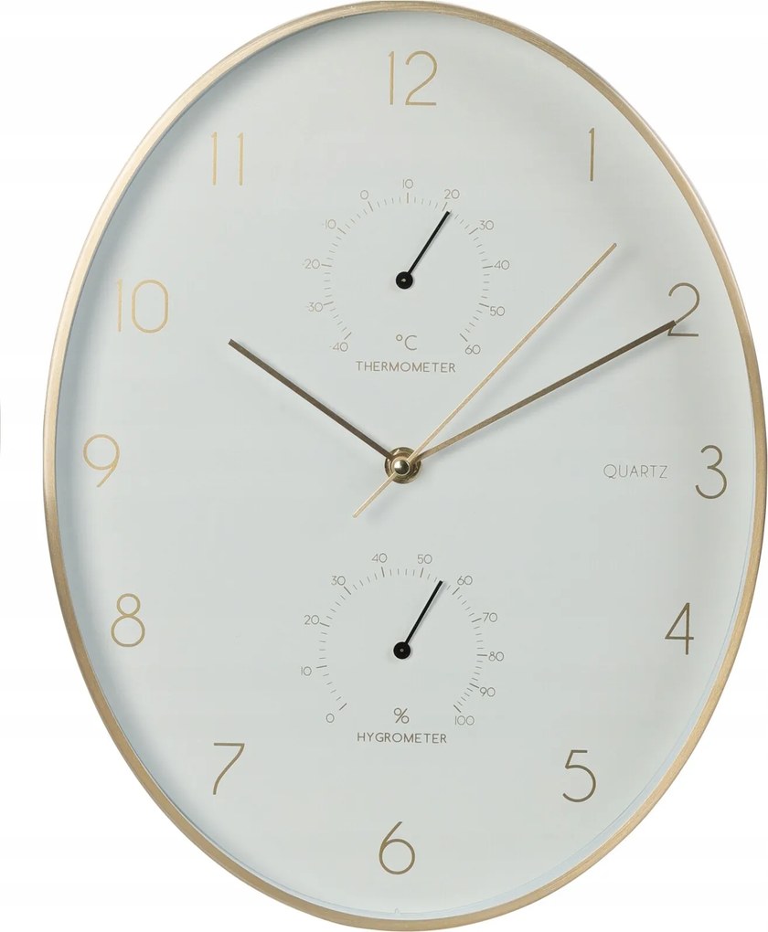 Falióra nappaliba fehér kerek dekoratív 34 cm