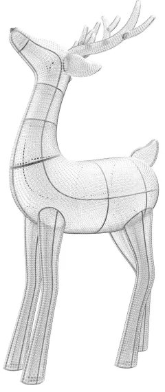 Twinkly TW3RS200SPP-TEU - LED RGBW Dimmelhető kültéri rénszarvas 240xLED IP44 Wi-Fi