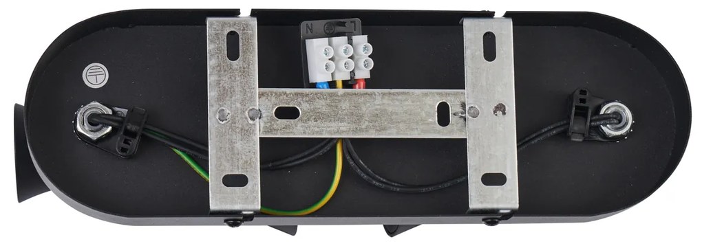 Modern fekete mennyezeti spotlámpa 2-lámpás állítható - Triangle