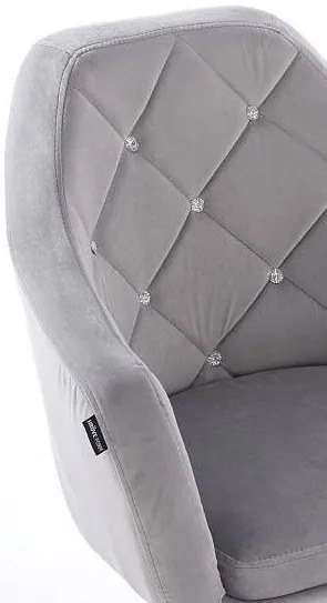 HR830CROSS Acél Modern Velúr Szék Arany lábbal