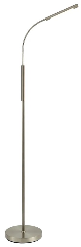 Modern acél állólámpa LED-del, 3 lépésben dimmelhető, újratölthető - Statler