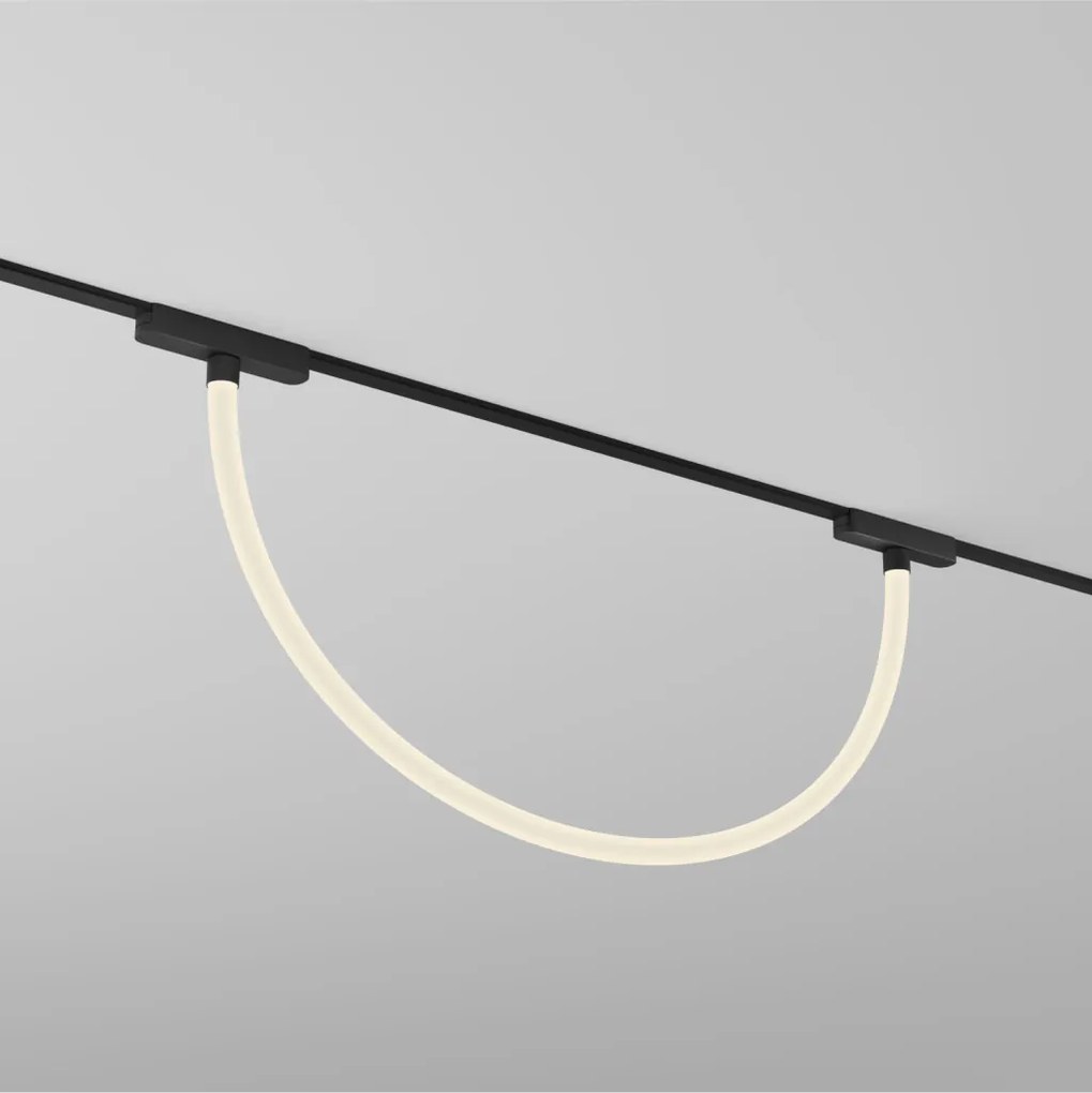 DK/EU-5327-BK Slim magnetic track light AIR RAY, 12W, 3000K, black color — DK/EU-5327-BK