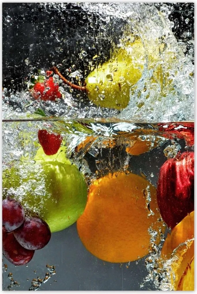Poszterek 60x90 Gyümölcsök a vízbe esve