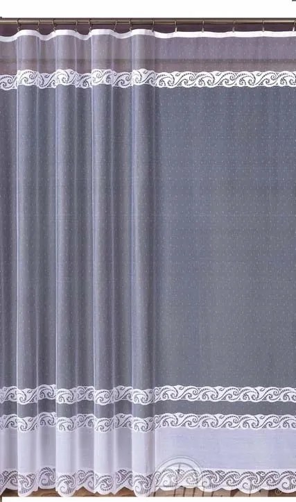 Mg Függöny 618/130 Fehér 300x250 kész szalaggal