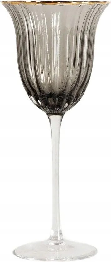 Scuro borospohár, fekete, arany bevonattal 0,45 l Homla