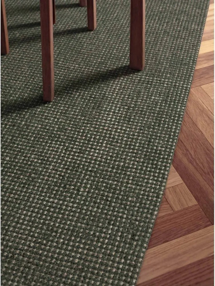 Sötétzöld kézi szövésű gyapjú szőnyeg 120x170 cm Greenwich – Ted Baker