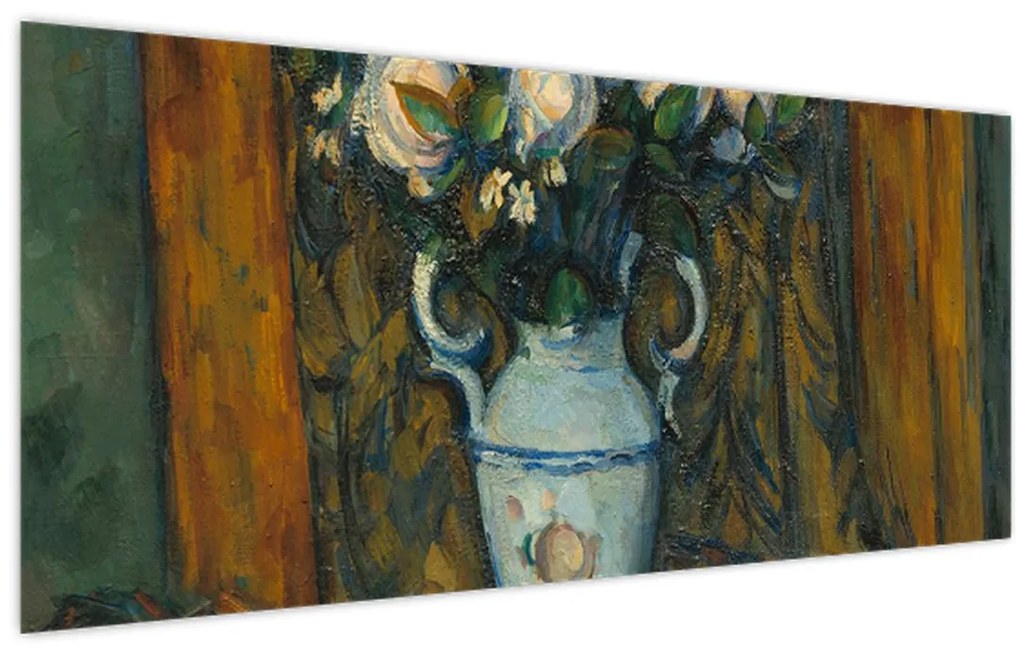 Kép - Paul Cézanne, Vase of Flowers, reprodukciók (120x50 cm)