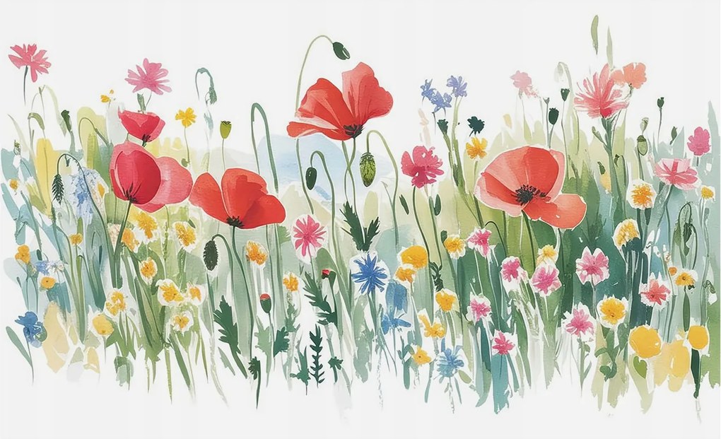 Flizelin fotótapéta Flizelin Designer Nyári rét 416x254 Ragasztó