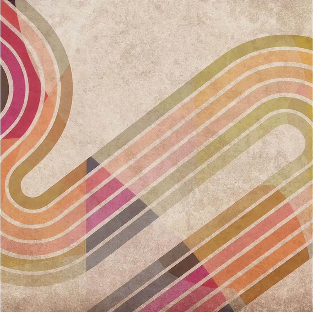 Fotótapéta Flizelin Dekoratív Hálószoba Geometrikus vonalak 250x250