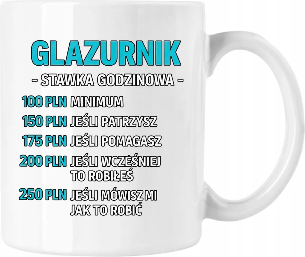 Bögre Glazurnik Tét Fehér 330ml