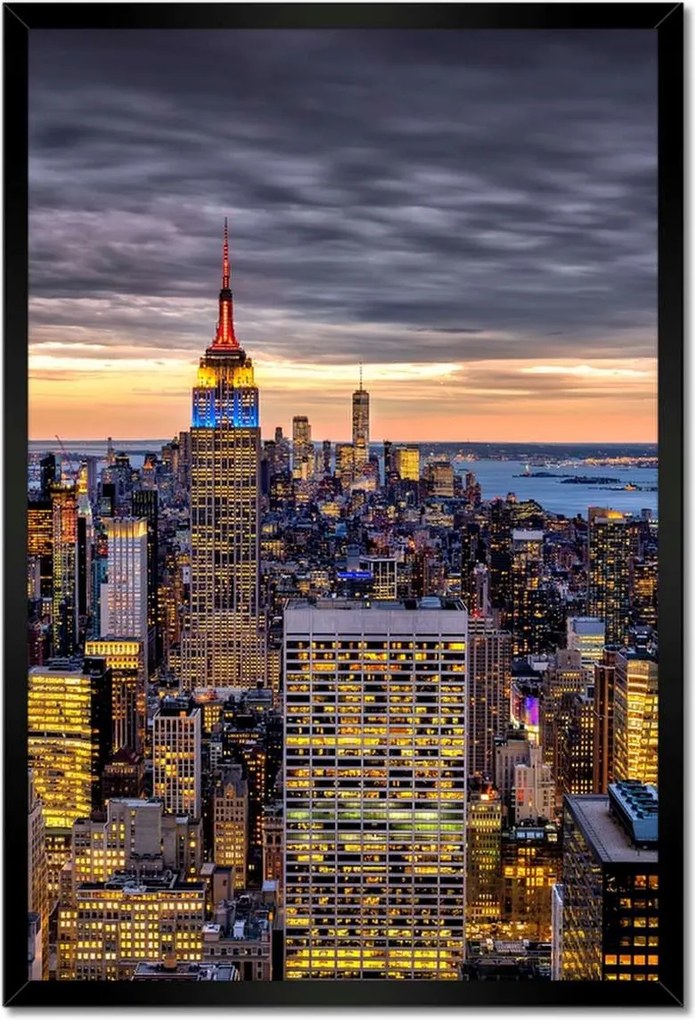 Poszterek keretben 40x60 New York felülnézet