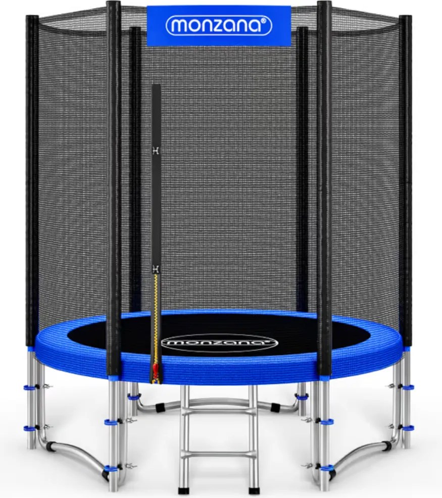 JUMP trambulin biztonsági hálóval, Ø183 cm, fekete/kék Monzana