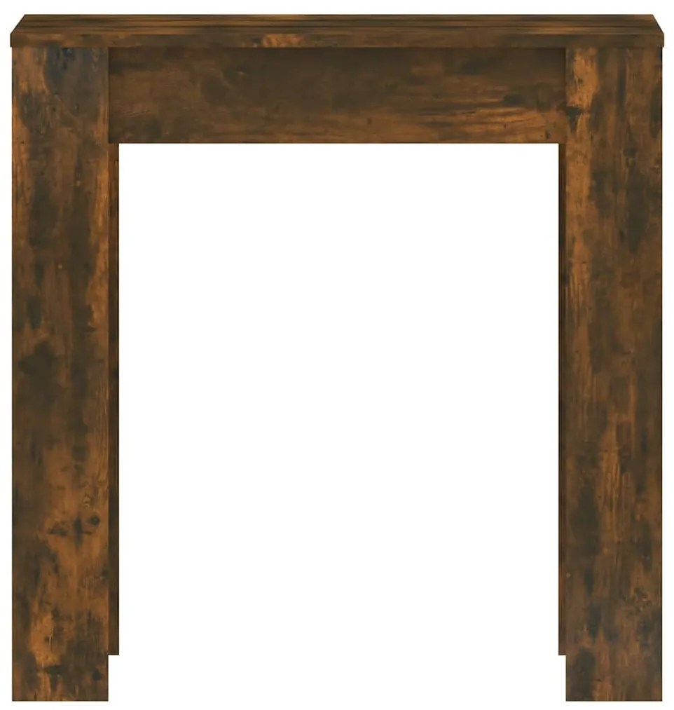 Füstös tölgy színű szerelt fa étkezőasztal 140 x 74,5 x 76 cm