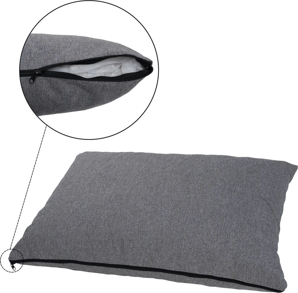 Kihúzható heverő, világosszürke, EUGI