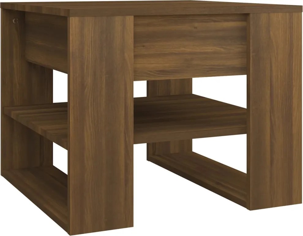 vidaXL sonoma tölgy színű szerelt fa dohányzóasztal 55,5 x 55 x 45 cm