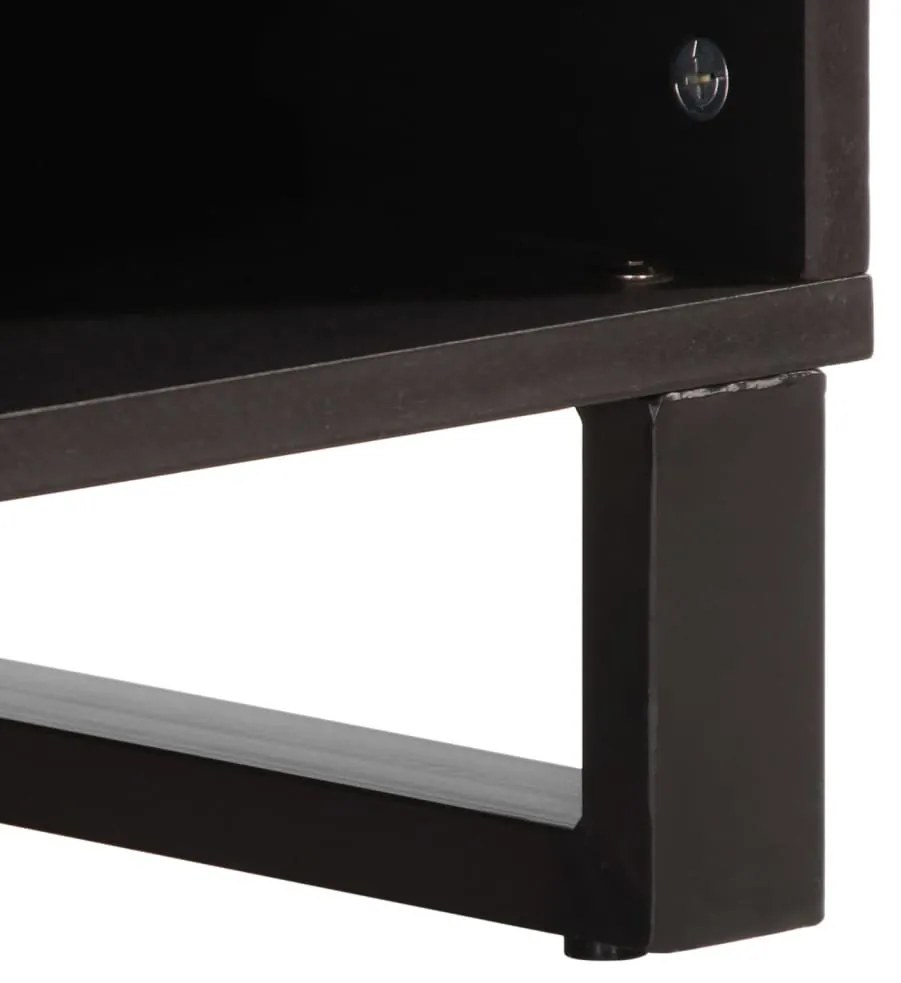tömör nyers mangófa TV-szekrény 100 x 34 x 46 cm