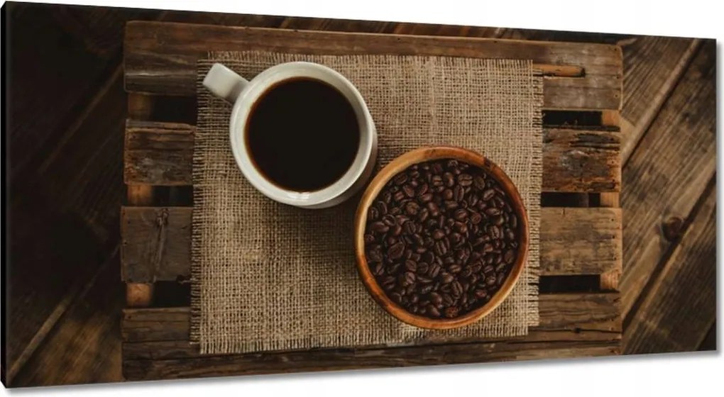 Vászonkép 115x55 Szemes kávé