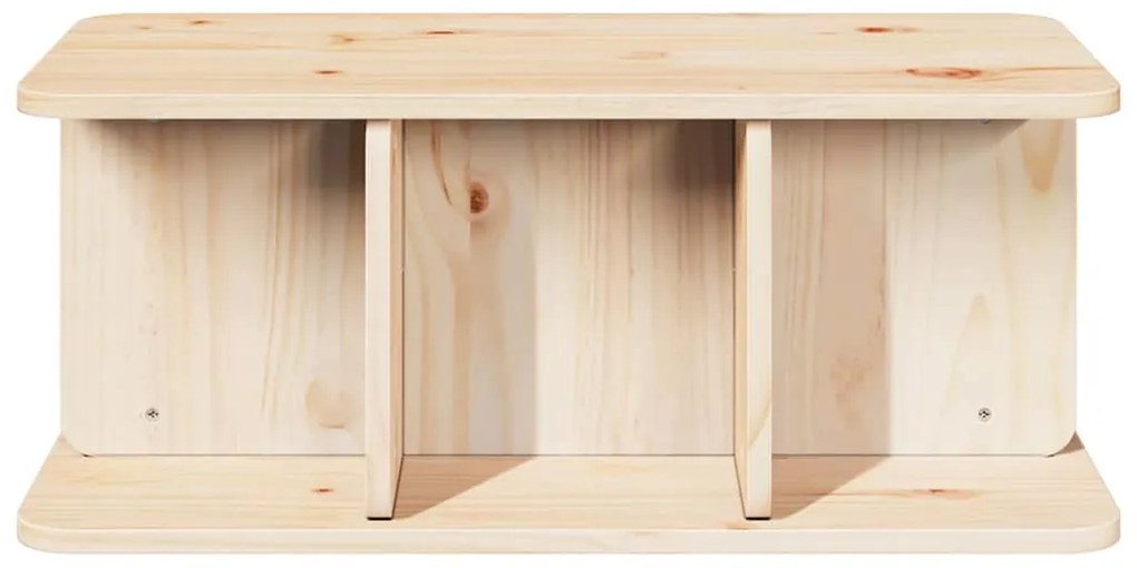 Dohányzóasztal Természetes 80 x 39,5 x 33,5 cm Tömör fenyőfa