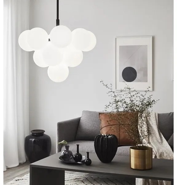 Markslöjd 107911 - Rúdra szerelt csillár MERLOT 13xG9/20W/230V átm. 56 cm fehér/fekete