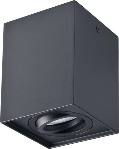 POLUX 313126 HADAR Kocka Mennyezeti Lámpa Fekete GU10 IP20