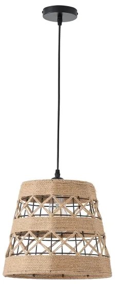 Csillár zsinóron 1xE27/15W/230V bézs