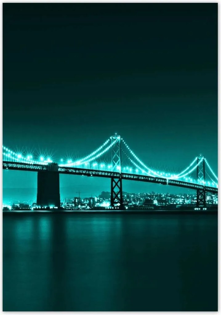 Poszterek 70x100 Türkiz kilátás híd