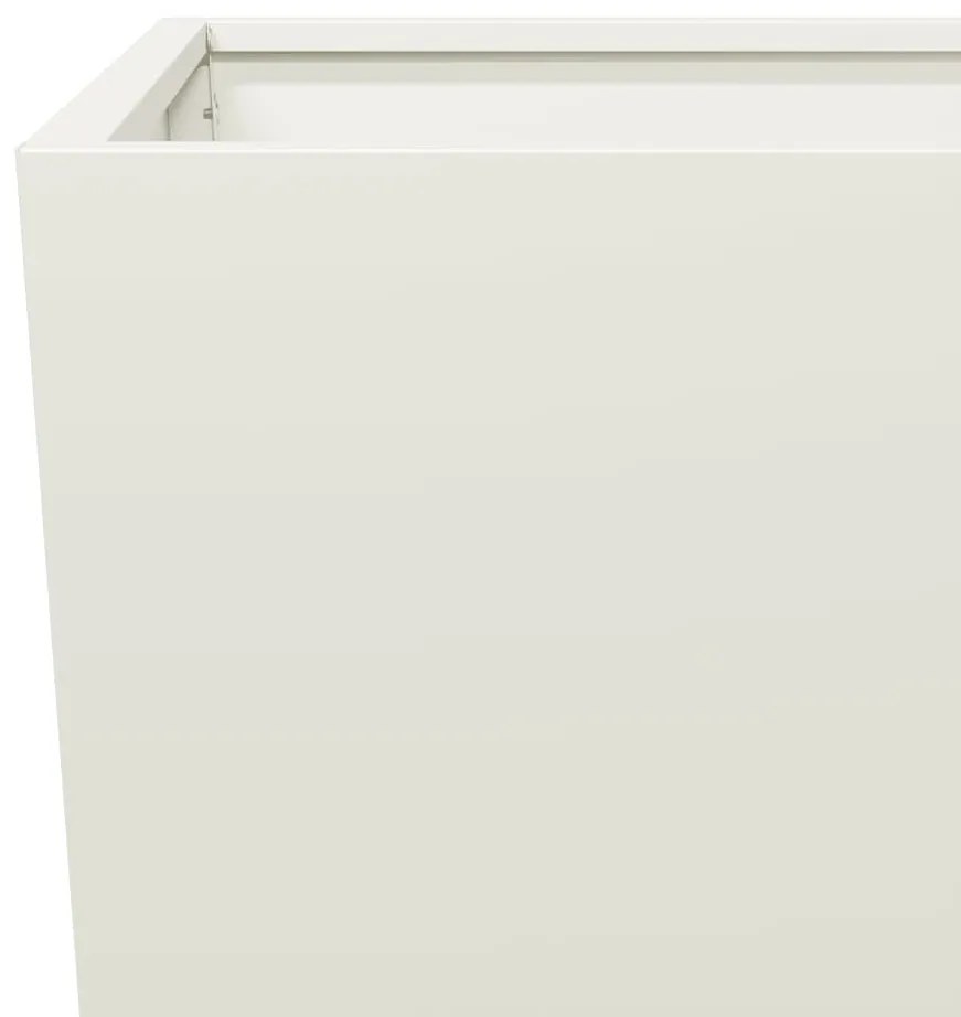 vidaXL 2 db fehér acél kerti növénytartó 35 x 35 x 75 cm