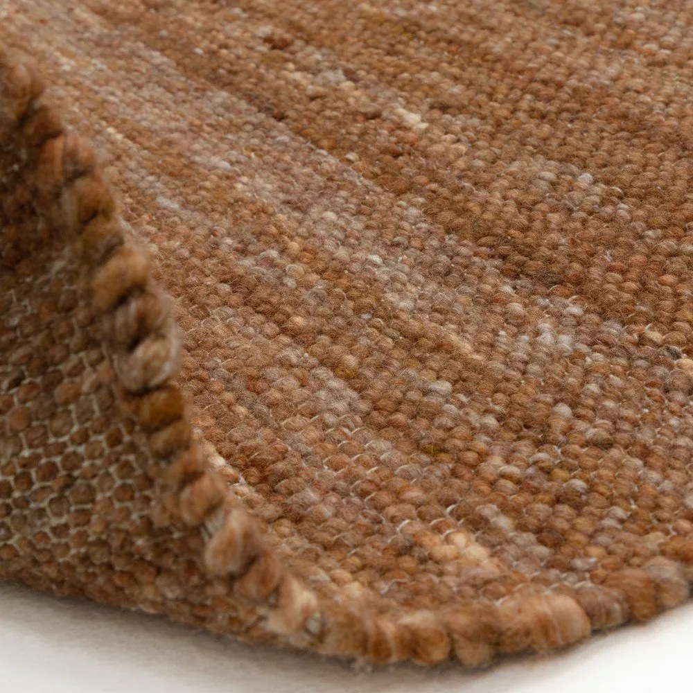 Terrakotta színű kétoldalas-kézi szövésű gyapjúkeverék szőnyeg 120x170 cm Birkdale Rust – Asiatic Carpets