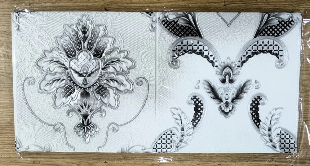 10 Darab Öntapadós 3D Falmatrica Tapéta Német Birodalmi Mina Stílus 70x 70 x 0,6 cm-es méretben