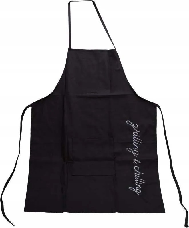 Konyhai Kötény Pamut Kötény Zsebbel Szürke 60 x 84 cm