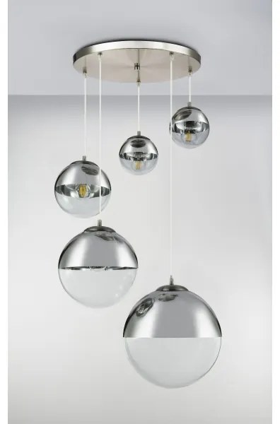 Globo 15851-5 - Csillár zsinóron VARUS 5xE27/60W/230V