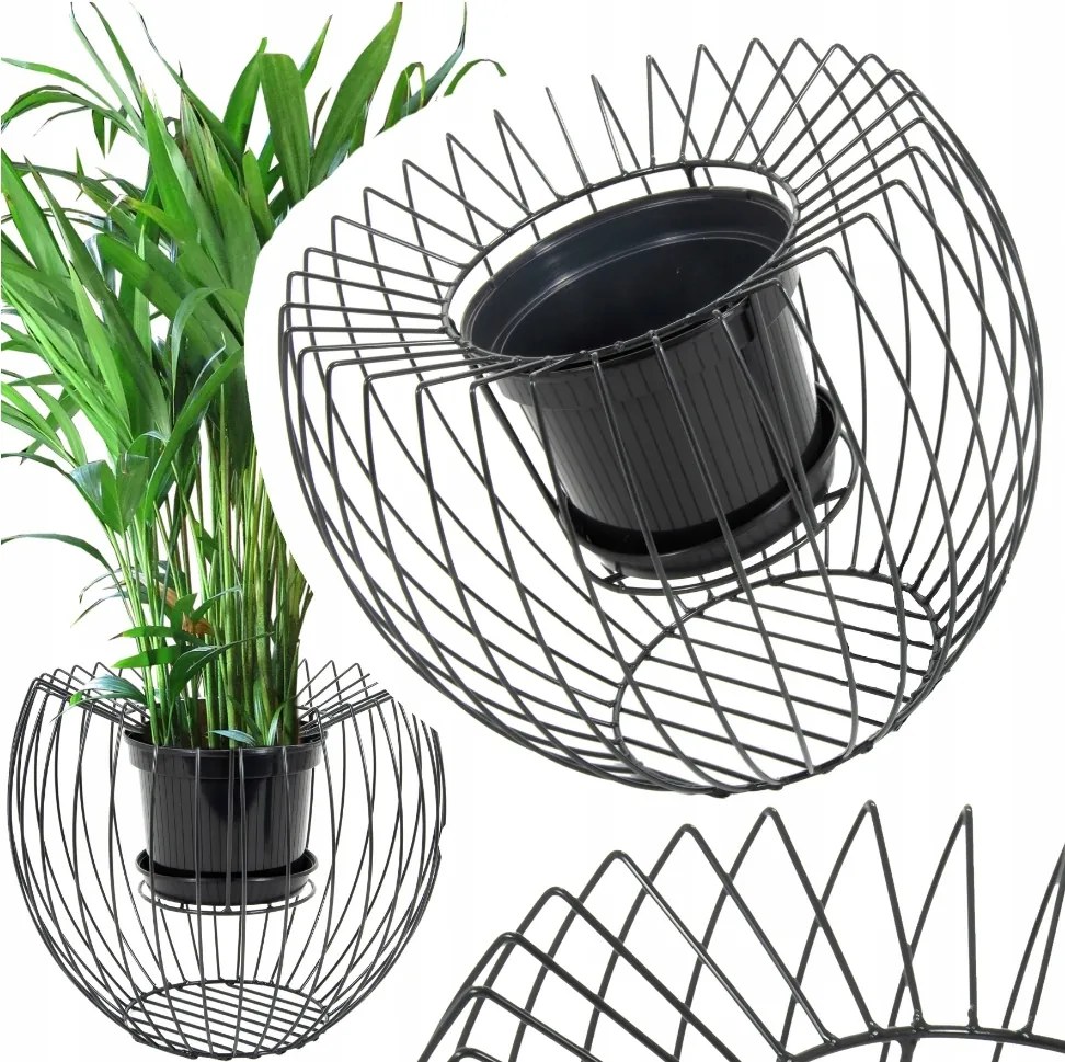 Virágcserép fém virágtartó Rubin