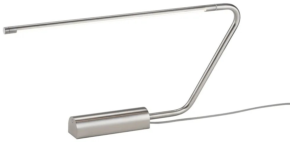 Ezüstszínű LED asztali lámpa (magasság 33 cm) Olea – Trio Select