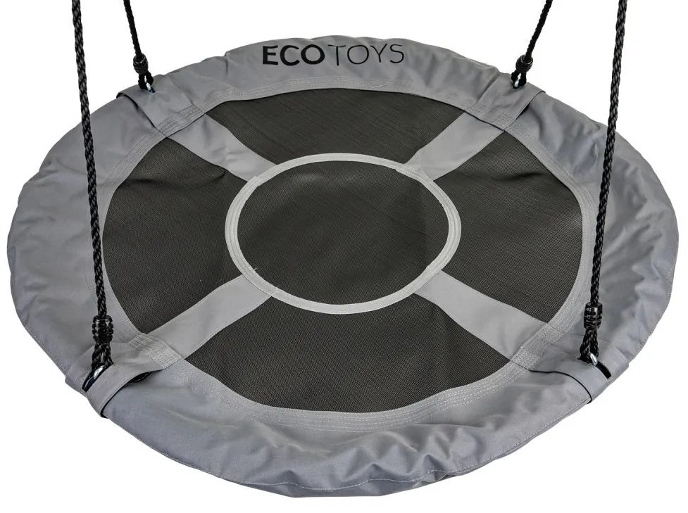 EcoToys Gólyafészek kerti hinta 100 cm - szürke