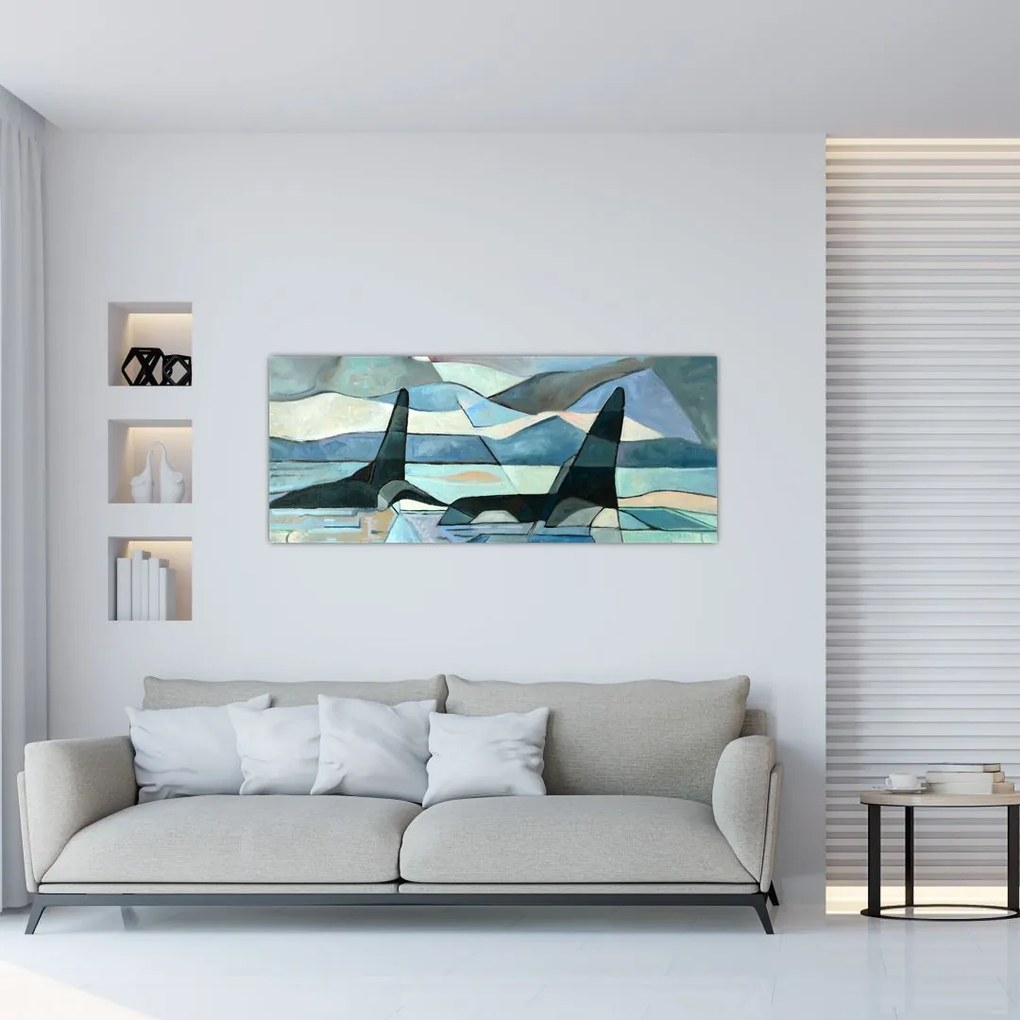 Kép - Orcas (120x50 cm)